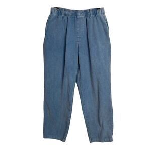 Urban Outfitters UO Mens Medium Light Blue Corduroy Cropped Beach Cotton Pant